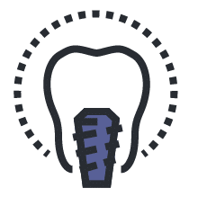 Dental Implants tooth icon
